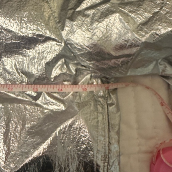 Tommy Hilfiger Kids Metallic Silver Logo Windbreaker Jacket – Size Medium (8/10) - Picture 3 of 7